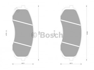 BOSCH 0 986 AB1 045 stabdžių trinkelių rinkinys, diskinis stabdys 
 Techninės priežiūros dalys -> Papildomas remontas
58101-4HA00, 58101-4HA50