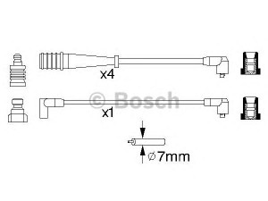 BOSCH 0 986 356 704 uždegimo laido komplektas 
 Kibirkšties / kaitinamasis uždegimas -> Uždegimo laidai/jungtys
77 00 720 781, 77 00 720 783