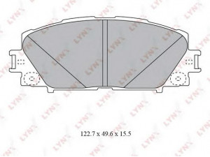 LYNXauto BD-7550 stabdžių trinkelių rinkinys, diskinis stabdys 
 Techninės priežiūros dalys -> Papildomas remontas
04465-52180