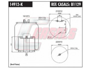 CASALS B1129 dėklas, pneumatinė pakaba
MLF7063, 5010294307C