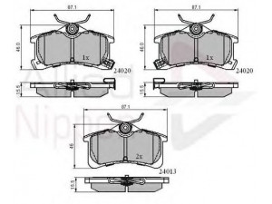 COMLINE ADB3903 stabdžių trinkelių rinkinys, diskinis stabdys 
 Techninės priežiūros dalys -> Papildomas remontas
0446602010, 0446602060, 0446620130