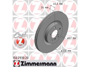 ZIMMERMANN 150.2930.20 stabdžių diskas 
 Stabdžių sistema -> Diskinis stabdys -> Stabdžių diskas
3411 6 799 353, 3411 6 865 713