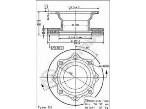 BREMBO 09.8367.10 stabdžių diskas
4079000400