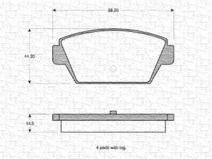 MAGNETI MARELLI 363702160988 stabdžių trinkelių rinkinys, diskinis stabdys 
 Techninės priežiūros dalys -> Papildomas remontas
MB 377826, MB 534995, MB 699723