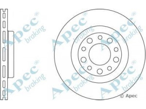 APEC braking DSK2431 stabdžių diskas 
 Dviratė transporto priemonės -> Stabdžių sistema -> Stabdžių diskai / priedai
46843611, 51760274, 51767380