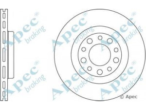 APEC braking DSK2431 stabdžių diskas 
 Stabdžių sistema -> Diskinis stabdys -> Stabdžių diskas
46843611, 51760274, 51767380