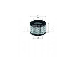 KNECHT LX 191 oro filtras
81083040080, 0001310197, 13720043142