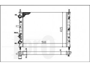 LORO 016-017-0017 radiatorius, variklio aušinimas 
 Aušinimo sistema -> Radiatorius/alyvos aušintuvas -> Radiatorius/dalys
46400850, 46736953, 7767440, 7767815