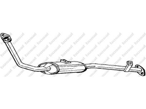 BOSAL 278-041 priekinis duslintuvas 
 Išmetimo sistema -> Duslintuvas
14150-83001, 14150-83002, 14150-83402
