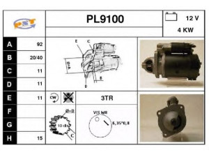 SNRA PL9100 starteris
82DB11000DA