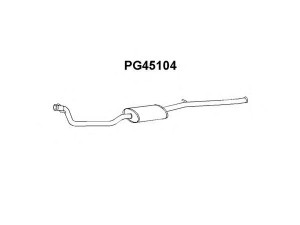 VENEPORTE PG45104 priekinis duslintuvas 
 Išmetimo sistema -> Duslintuvas
172888