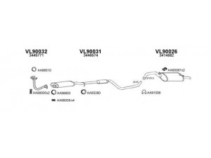 VENEPORTE 900006 išmetimo sistema 
 Išmetimo sistema -> Išmetimo sistema, visa