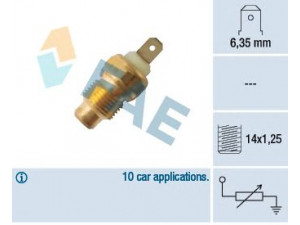 FAE 31450 siuntimo blokas, aušinimo skysčio temperatūra 
 Elektros įranga -> Jutikliai
3205685, 3205685-5