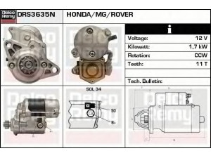 DELCO REMY DRS3635N starteris 
 Elektros įranga -> Starterio sistema -> Starteris
NAD100790, NAD100790E