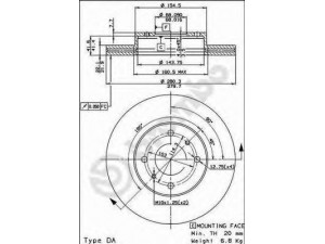 BREMBO 09.5254.20 stabdžių diskas 
 Dviratė transporto priemonės -> Stabdžių sistema -> Stabdžių diskai / priedai
402062F500, 402062F501, 4020655F01