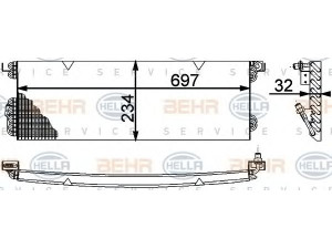 HELLA 8FC 351 317-121 kondensatorius, oro kondicionierius 
 Oro kondicionavimas -> Kondensatorius
911.573.057.02