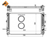 NRF 519504 radiatorius, variklio aušinimas 
 Aušinimo sistema -> Radiatorius/alyvos aušintuvas -> Radiatorius/dalys
4B0121251R, 8D0121251BB, 8D0121251L