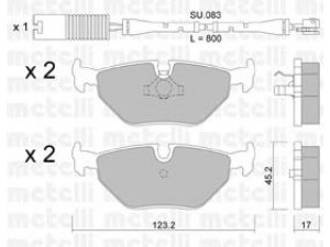 METELLI 22-0180-0K stabdžių trinkelių rinkinys, diskinis stabdys 
 Techninės priežiūros dalys -> Papildomas remontas