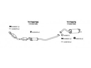 VENEPORTE 700137 išmetimo sistema 
 Išmetimo sistema -> Išmetimo sistema, visa