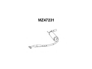 VENEPORTE MZ47231 galinis duslintuvas 
 Išmetimo sistema -> Duslintuvas
BP5640100D, BP5640100F, BP5940100D