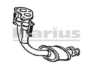 KLARIUS 210056 priekinis duslintuvas 
 Išmetimo sistema -> Duslintuvas
5023849, 6142852, 6146502, 6166841