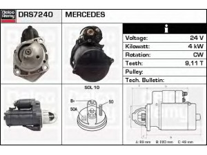 DELCO REMY DRS7240 starteris 
 Elektros įranga -> Starterio sistema -> Starteris