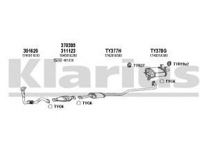 KLARIUS 900181U išmetimo sistema 
 Išmetimo sistema -> Išmetimo sistema, visa