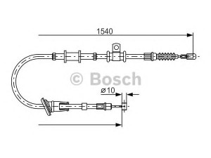 BOSCH 1 987 482 065 trosas, stovėjimo stabdys 
 Stabdžių sistema -> Valdymo svirtys/trosai
MR915064