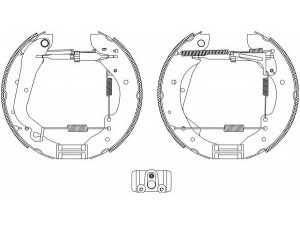 HELLA 8DB 355 004-061 stabdžių trinkelių komplektas 
 Techninės priežiūros dalys -> Papildomas remontas
424159, 4241H8, 95661851, 009941243