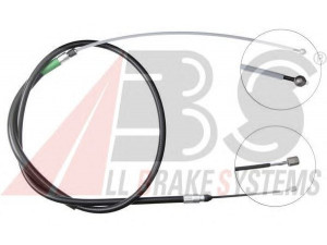A.B.S. K19927 trosas, stovėjimo stabdys 
 Stabdžių sistema -> Valdymo svirtys/trosai
34 40 6 761 097, 34 40 6 770 603