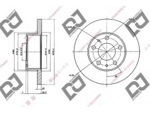 DJ PARTS BD1469 stabdžių diskas 
 Stabdžių sistema -> Diskinis stabdys -> Stabdžių diskas
4246J8, 1300500080, 4246J9