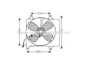 AVA QUALITY COOLING FD7529 ventiliatorius, radiatoriaus