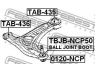 FEBEST TBJB-NCP50 remonto komplektas, atrama/vairo trauklė 
 Ašies montavimas/vairavimo mechanizmas/ratai -> Sujungimai -> Atramos/vairo trauklė
48068-19176, 48069-19176