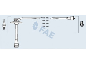 FAE 83587 uždegimo laido komplektas 
 Kibirkšties / kaitinamasis uždegimas -> Uždegimo laidai/jungtys
90919-22386, 90919-22400