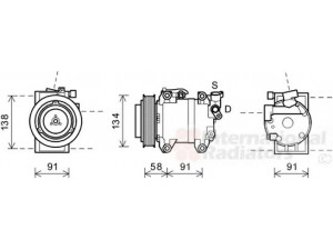 VAN WEZEL 1300K344 kompresorius, oro kondicionierius 
 Oro kondicionavimas -> Kompresorius/dalys
92600-EB300, 926004X30A, 926009X500
