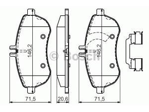 BOSCH 0 986 494 667 stabdžių trinkelių rinkinys, diskinis stabdys 
 Techninės priežiūros dalys -> Papildomas remontas
005 420 09 20, A 005 420 09 20