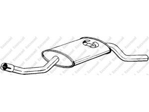 BOSAL 105-941 galinis duslintuvas 
 Išmetimo sistema -> Duslintuvas
861 253 609 B, 861 253 609 C, 861 253 609 H