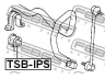FEBEST TSB-IPS skersinio stabilizatoriaus įvorių komplektas 
 Ašies montavimas/vairavimo mechanizmas/ratai -> Stabilizatorius/fiksatoriai -> Sklendės
48815-44040