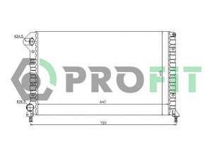 PROFIT PR 2210A1 radiatorius, variklio aušinimas 
 Aušinimo sistema -> Radiatorius/alyvos aušintuvas -> Radiatorius/dalys
46749005, 46803039, 51779231