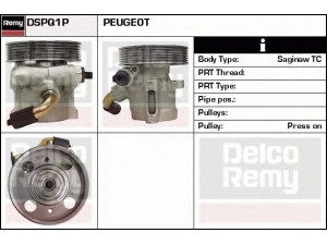 DELCO REMY DSPQ1P hidraulinis siurblys, vairo sistema 
 Vairavimas -> Vairo pavara/siurblys
4007.Q1, 9623814680