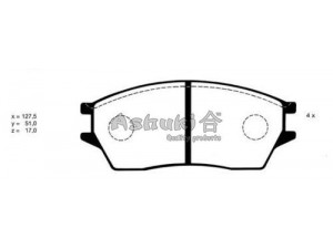 ASHUKI H027-10 stabdžių trinkelių rinkinys, diskinis stabdys 
 Techninės priežiūros dalys -> Papildomas remontas
0 986 424 136/BOSCH, 36641/ABS