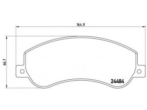 BREMBO P 24 064 stabdžių trinkelių rinkinys, diskinis stabdys 
 Techninės priežiūros dalys -> Papildomas remontas
13071402, 1371402, 1433952, 1488962