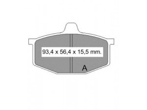 VEMA 831580 stabdžių trinkelių rinkinys, diskinis stabdys
7701201159, 7701201183, 7701202893