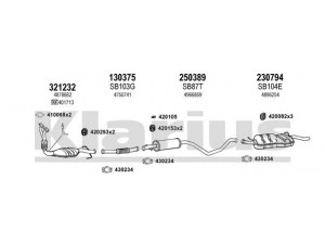 KLARIUS 750127E išmetimo sistema 
 Išmetimo sistema -> Išmetimo sistema, visa