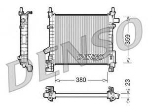DENSO DRM10063 radiatorius, variklio aušinimas 
 Aušinimo sistema -> Radiatorius/alyvos aušintuvas -> Radiatorius/dalys
1231795, 1S5H8005BA, 1S5H8005BB