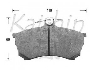 KAISHIN D6102 stabdžių trinkelių rinkinys, diskinis stabdys 
 Techninės priežiūros dalys -> Papildomas remontas
MR249240, MR389519