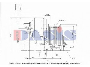 AKS DASIS 851218N magnetinė sankaba, oro kondicionieriaus kompresorius