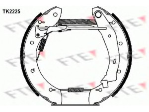 FTE TK2225 stabdžių trinkelių komplektas 
 Techninės priežiūros dalys -> Papildomas remontas
60 25 370 302, 60 25 370 917