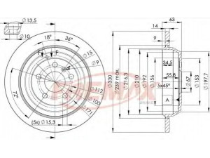 FREMAX BD-3508 stabdžių diskas 
 Stabdžių sistema -> Diskinis stabdys -> Stabdžių diskas
164 423 0512, 164 423 1212