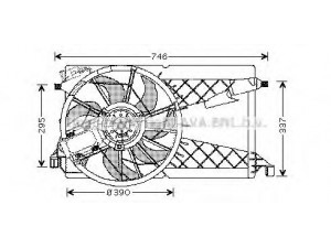 AVA QUALITY COOLING MZ7530 ventiliatorius, radiatoriaus 
 Aušinimo sistema -> Oro aušinimas
Z60215025B, Z60215025C, Z60215025D